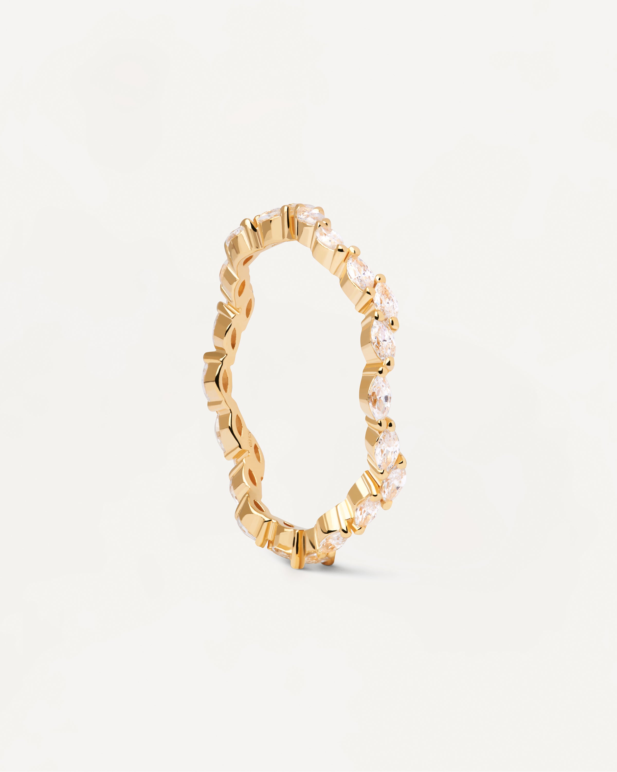 Lake Gold Ring for Women - Elegant 14K Solid Gold Minimalist Ring - Perfect for Everyday Wear, Anniversary Gifts & Special Occasions