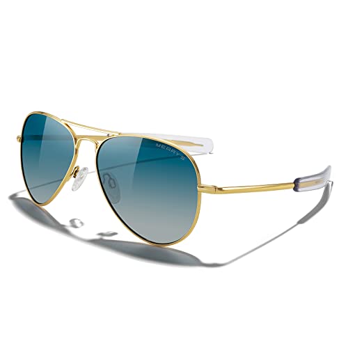 23k Gold Frame/Green Gradient Polarized Lens