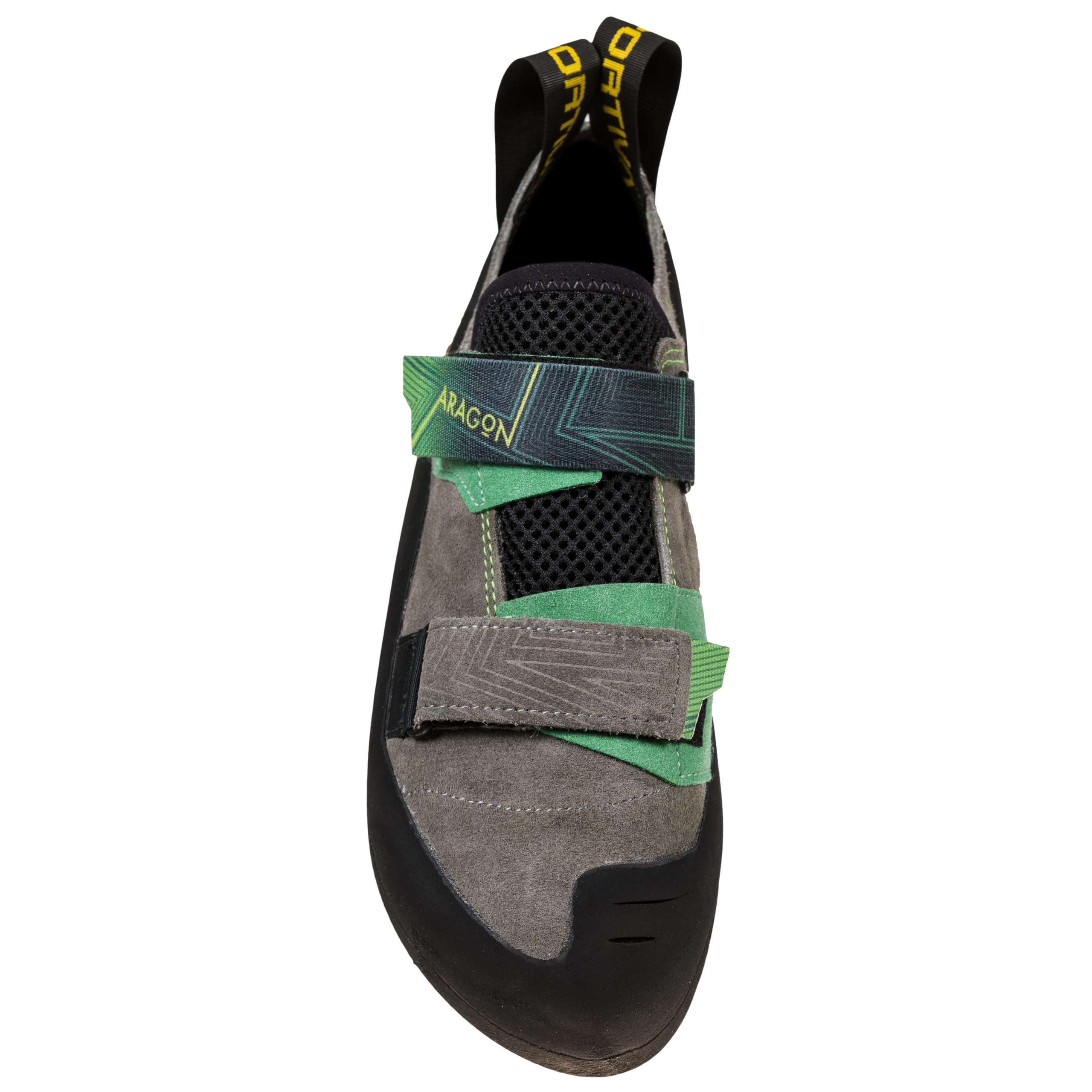 La Sportiva Men's Aragon Rock Climbing Shoes - Lightweight & Durable for Indoor/Outdoor Climbing - Clay/Jasmine Green - Size 10.5 - Perfect for Bouldering, Gym Training & Mountain Adventures