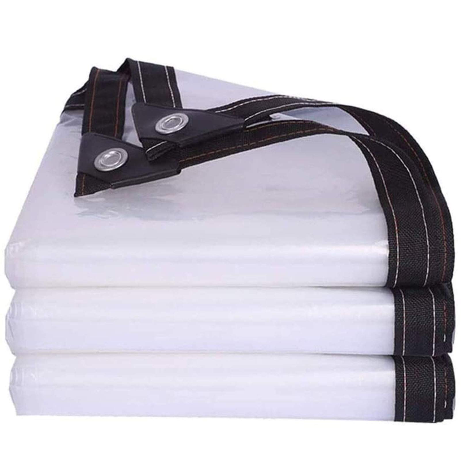 Heavy Duty Clear Tarpaulin Sheet 26x33ft - Waterproof Trap Cover for Camping, Fishing, Gardening | Durable Outdoor Canopy with Reinforced Eyelets | Perfect for Picnics, Boat Covers, and Plant Protection