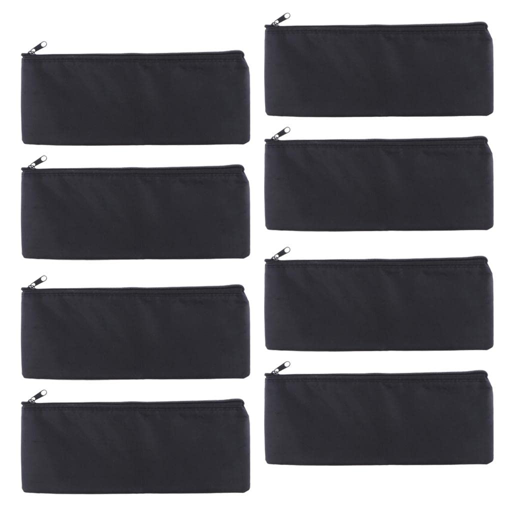 8-Piece Dustproof Microphone Zipper Pouch Set - Waterproof Storage Bags for Microphones, Cables & Small Accessories - Ideal for Travel, Studio & Stage Use