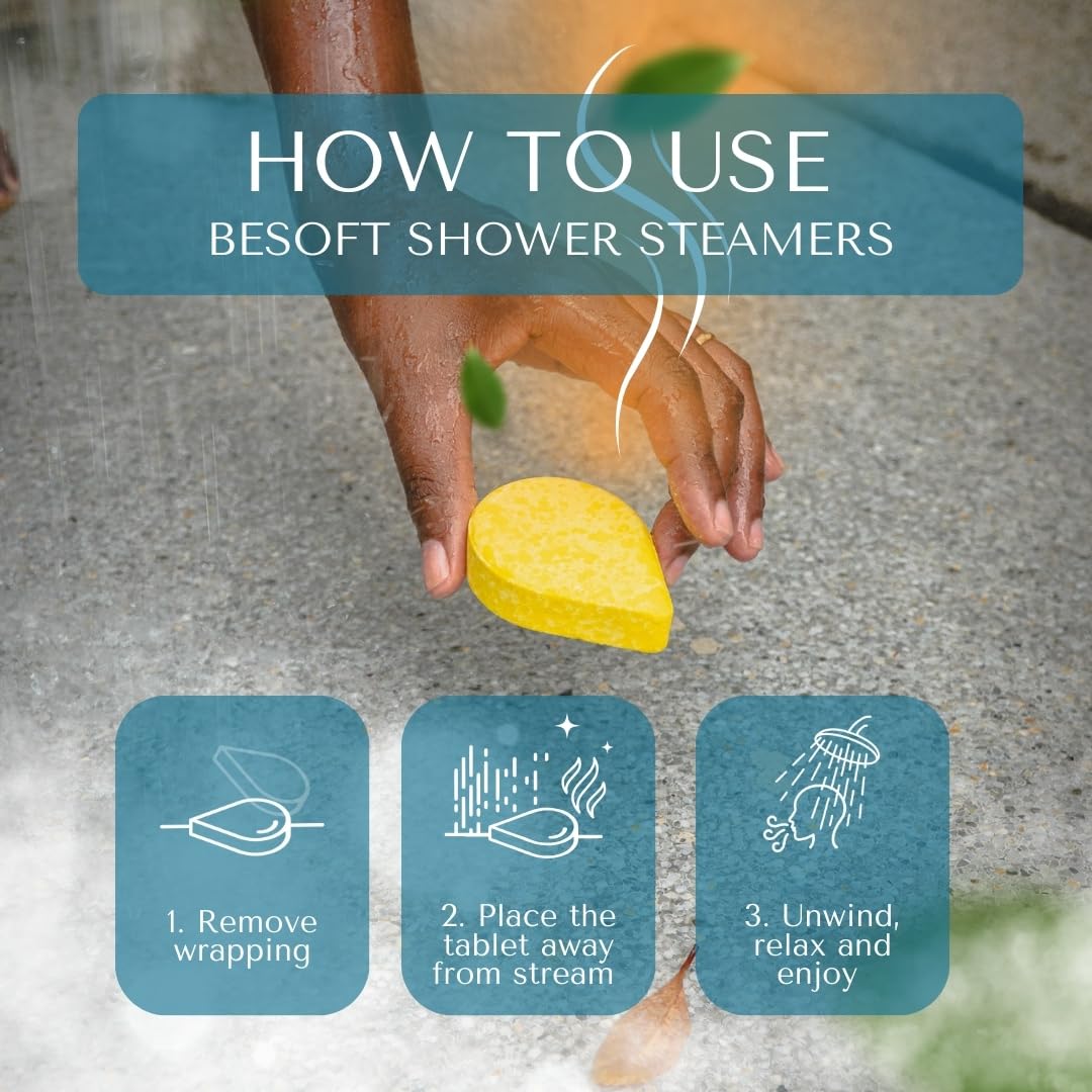 10 Pack Lavender Eucalyptus Shower Steamers - Aromatherapy Essential Oil Spa Gifts for Women, Moms & Teens | Relaxing Bath Bombs Set | Perfect for Stress Relief, Self Care & Stocking Stuffers