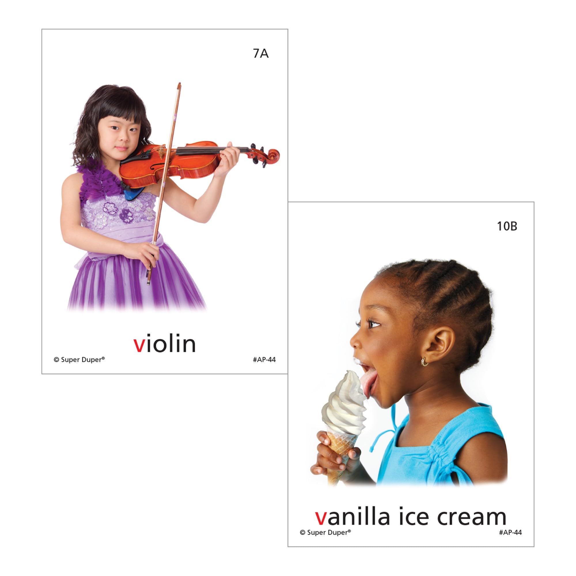 Super Duper Publications Articulation Photos V Fun Deck Flash Cards - Speech Therapy Learning Games for Kids | Classroom & Homeschool Educational Activities