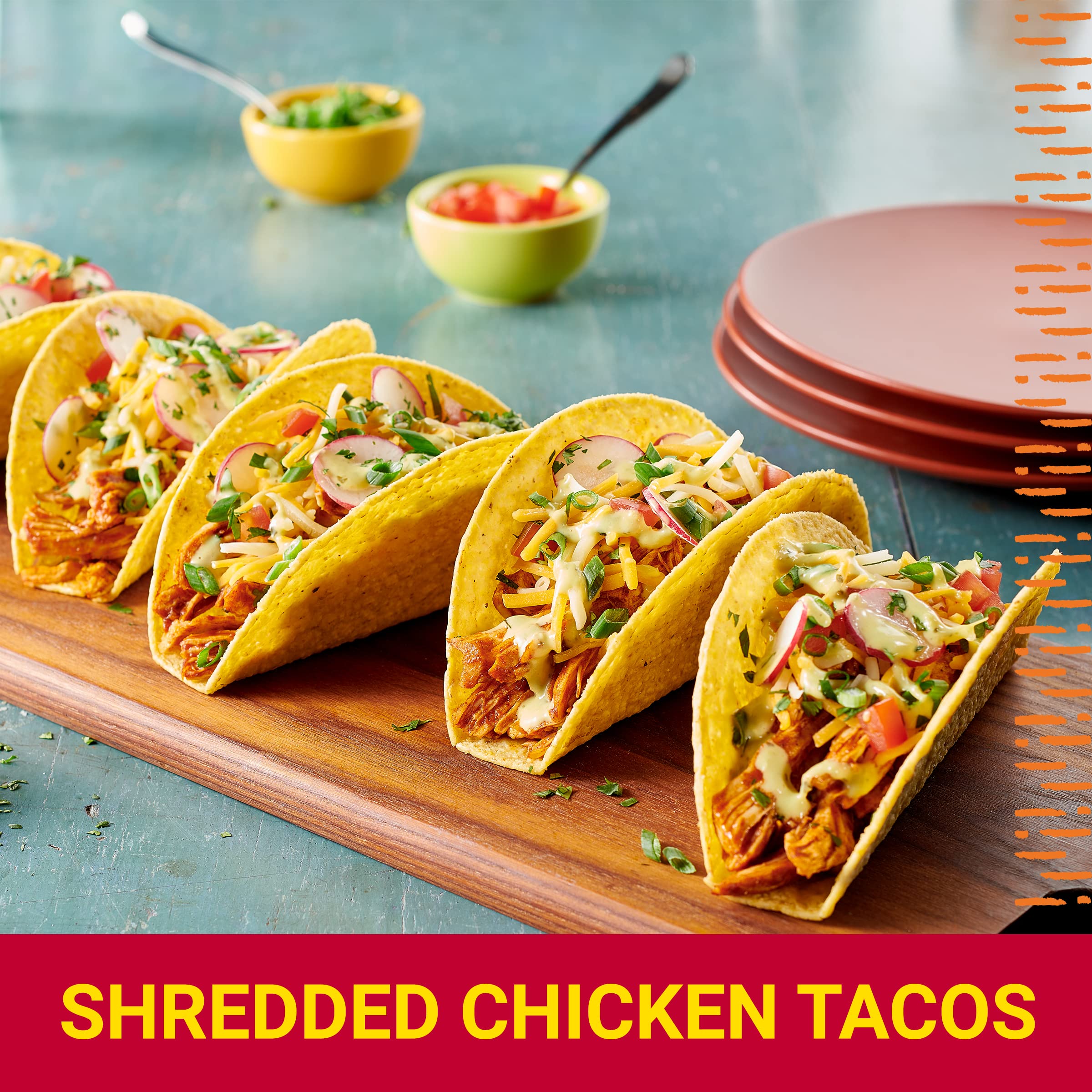 Old El Paso Stand 'N Stuff Taco Dinner Kit - 8.8 oz (Pack of 1) | Easy Mexican Meal Kit with Hard Taco Shells, Seasoning & Sauce | Perfect for Family Taco Night, Parties & Quick Dinners