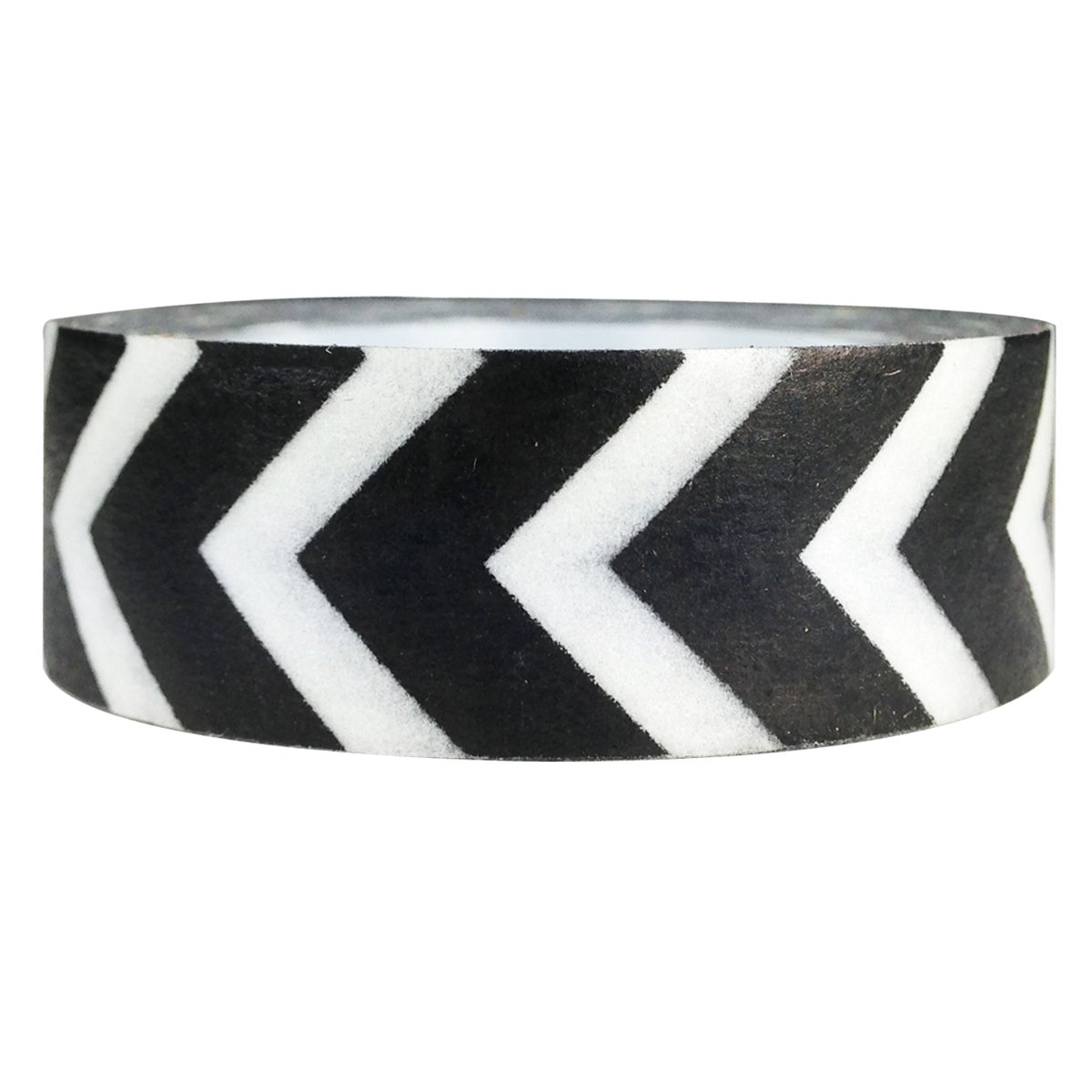 Wrapables Striped Japanese Washi Masking Tape - Black Arrow Design for Scrapbooking, Journaling & DIY Crafts