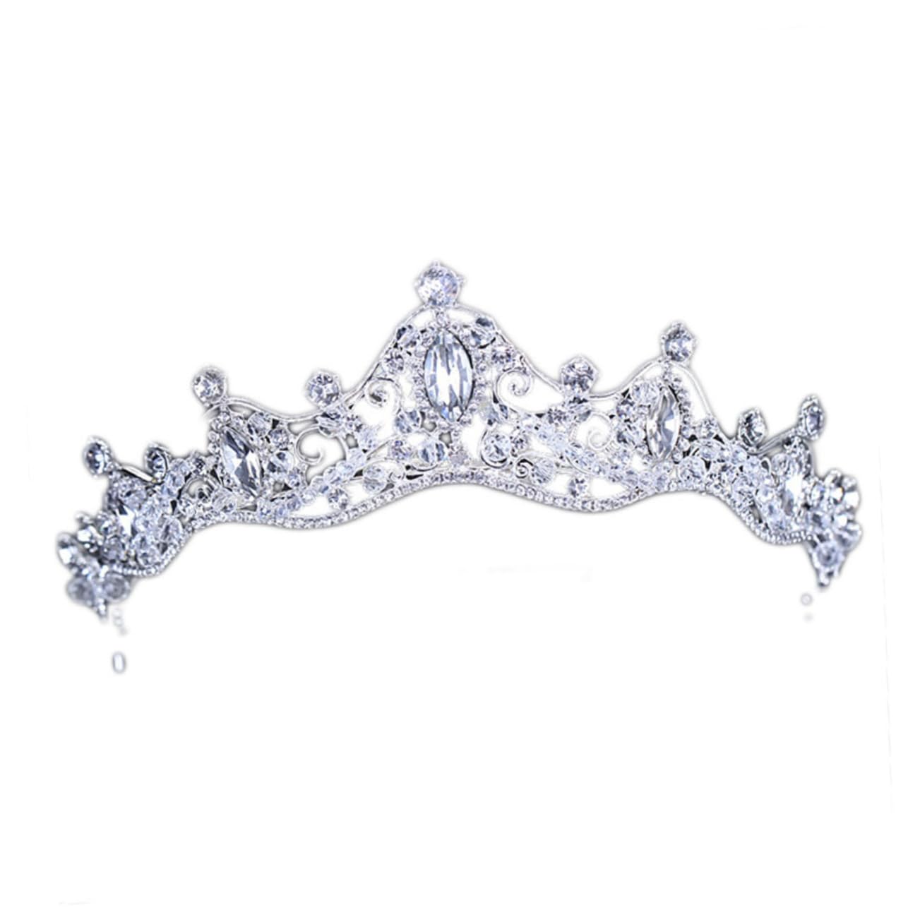 POPETPOP Women's Wedding Tiara Headpiece – Elegant Crystal Bridal Headband for Bride, Banquet & Special Occasions | Perfect for Weddings, Prom, Parties & Formal Events