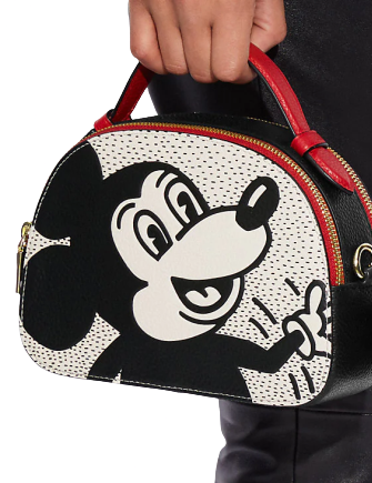 Coach Disney Mickey Mouse X Keith Haring Serena Satchel Crossbody Bag - Limited Edition Designer Handbag for Women, Fashion Accessory for Daily Use, Work, Travel and Special Occasions