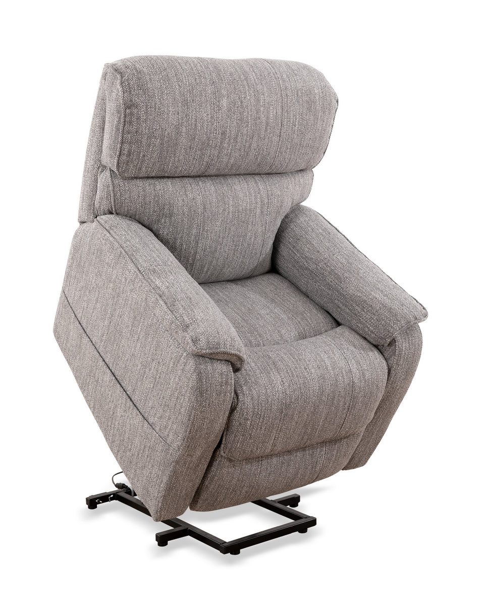 Ascend Comfort Lift Chair Recliner - Soft Grey Fabric Power Lift Chair for Elderly & Seniors - Perfect for Living Room, Bedroom & Home Theater Relaxation