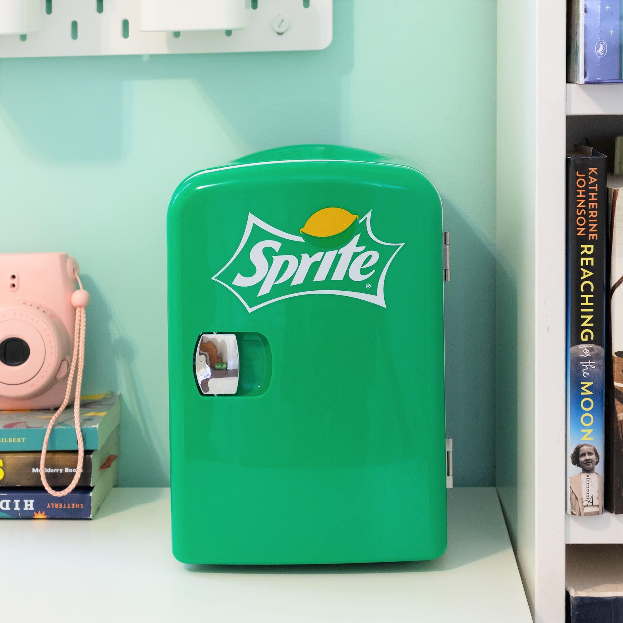 Koolatron Sprite Mini Fridge 4L - Portable Thermoelectric Cooler with Iconic Sprite Logo - Dual Power 110V AC/12V DC - Compact Green Refrigerator for Skincare, Snacks & Drinks - Perfect for Home, Office, Car & Dorm Use