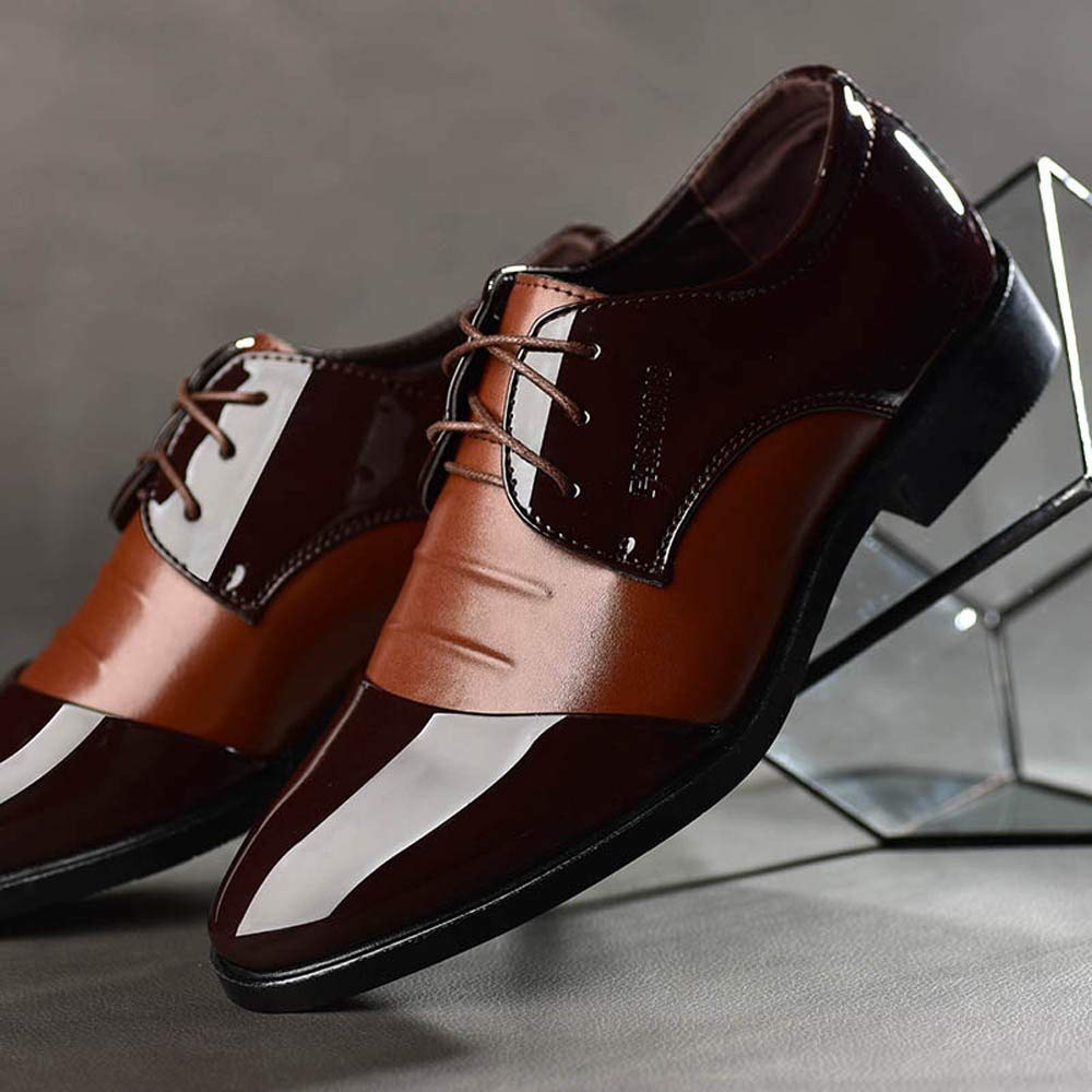 Men's Designer Leather Dress Shoes - Business & Casual Formal Shoes for Suits - Comfortable & Stylish Men's Loafers for Office, Wedding & Special Occasions