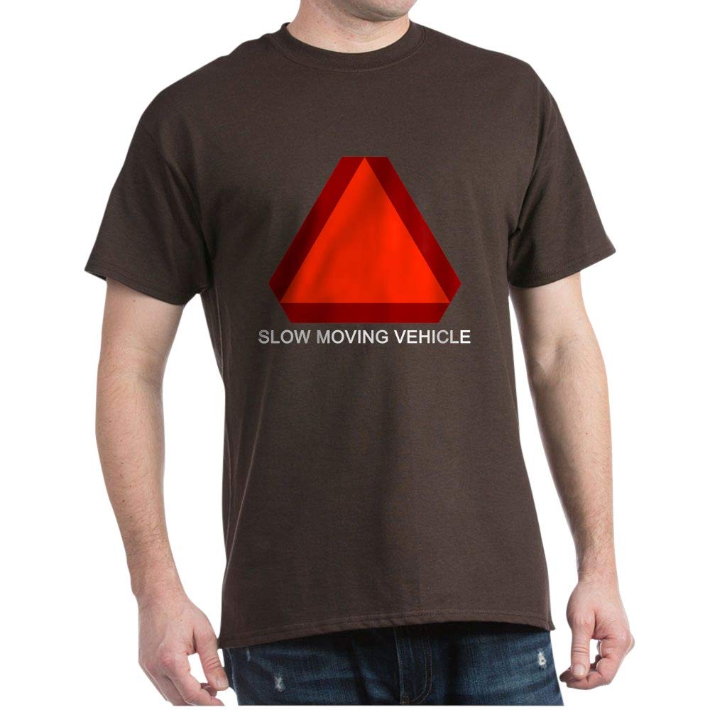 Slow Moving Vehicle Graphic T-Shirt - Funny Humor Novelty Tee for Golf Carts, Tractors & RVs - Comfortable Cotton Casual Wear for Men & Women