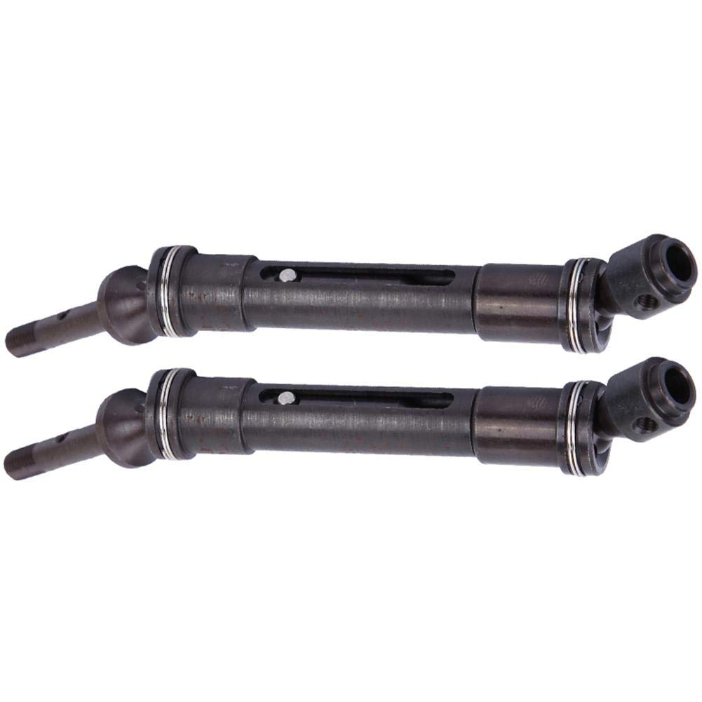Metal RC Car Drive Shaft - Front & Rear Replacement Parts Compatible with Slash & Huan 727 Truck Models | Durable Alloy Shaft Accessories for Off-Road Racing & Crawling