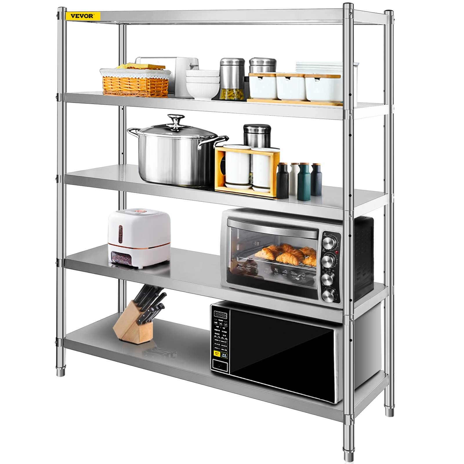 VEVOR 5-Tier Heavy Duty Storage Shelf - 70.9