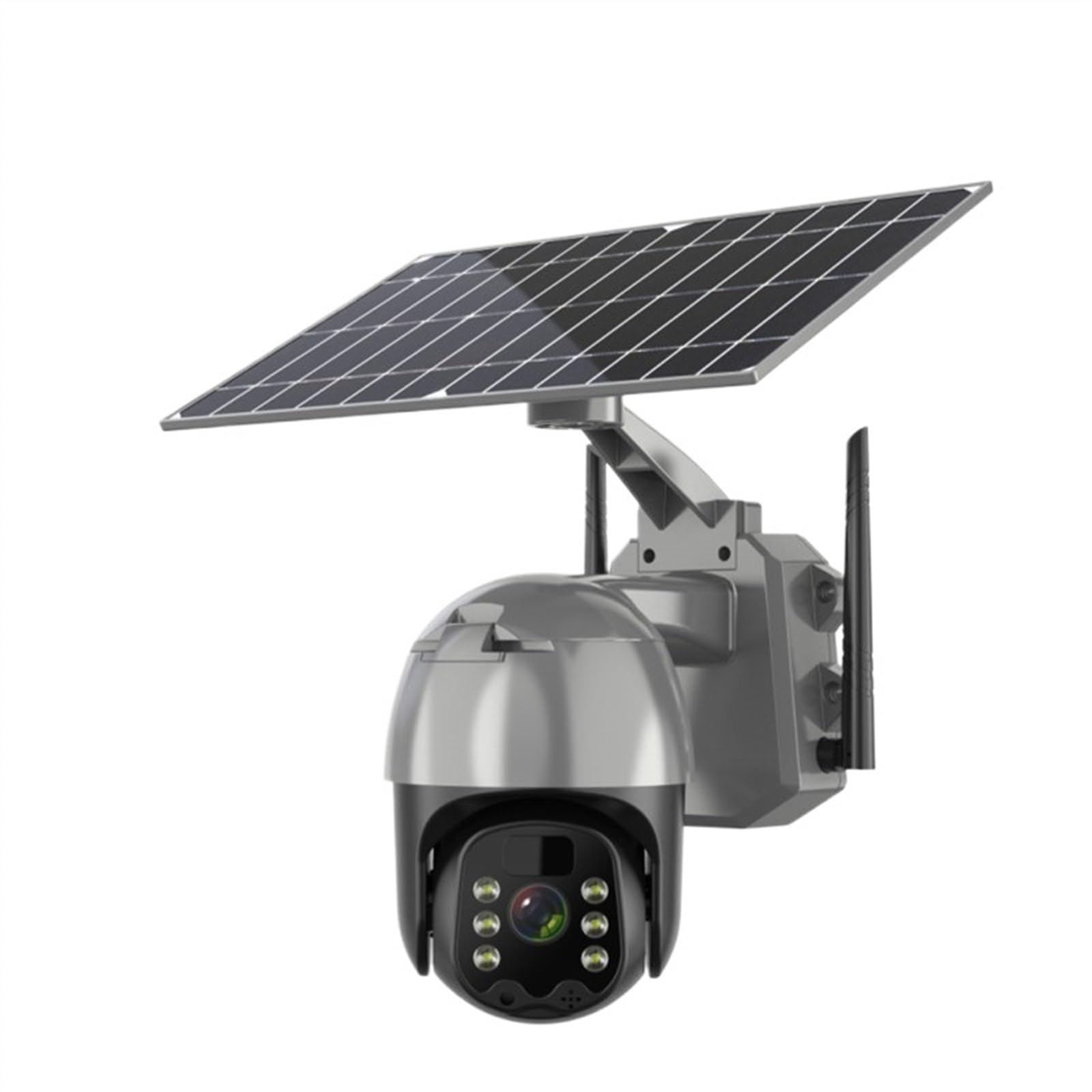 JOLIANE 4G SIM Card Solar Security Camera - 4MP Wireless Outdoor PTZ Camera with Built-in Battery & PIR Motion Detection - Weatherproof IP Camera for Home Surveillance (WiFi Only) - Perfect for Backyard, Garage & Property Monitoring