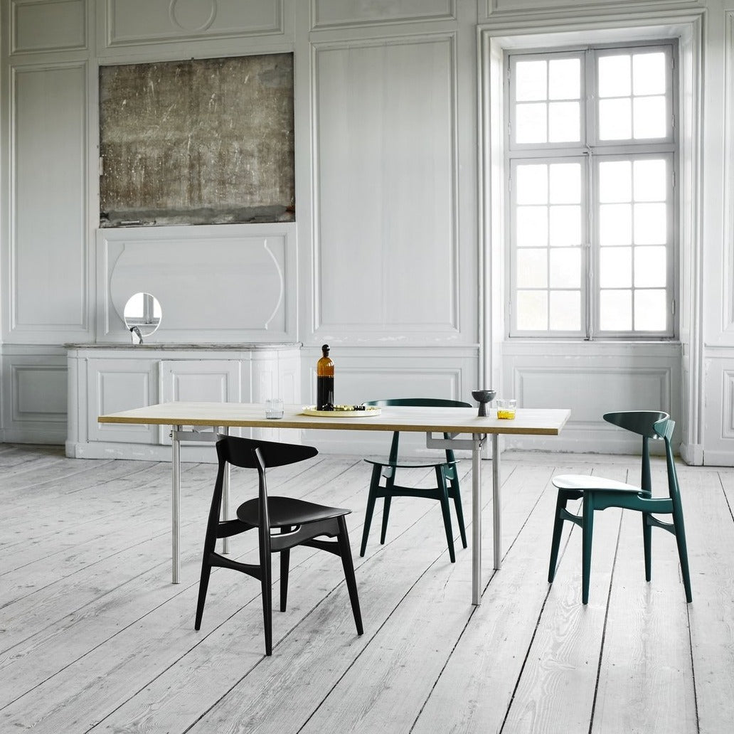 CH33T Modern Dining Chair - Sturdy Wooden Kitchen Chair with Comfortable Cushion for Dining Room, Kitchen, or Office - Perfect for Family Meals, Entertaining Guests, and Home Decor