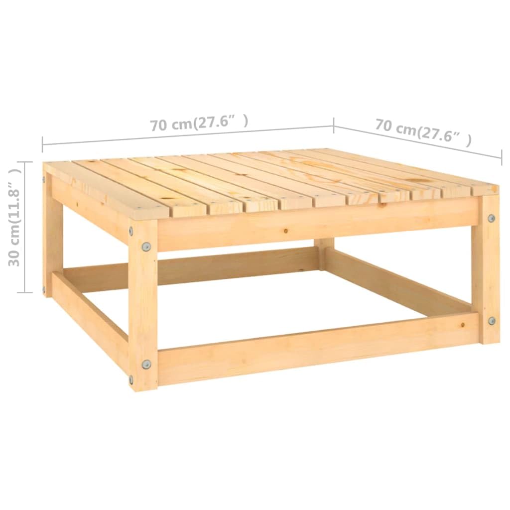 vidaXL 12-Piece Patio Lounge Set - Outdoor Garden Furniture with Sectional Sofa, Cushions & Coffee Table - Retro Style Solid Pine Wood - Perfect for Backyard, Poolside & Patio Relaxation