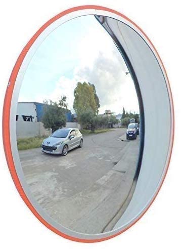 XLTFZY 30cm Wide Angle Traffic Mirror - Round Security Surveillance Mirror for Blind Spot Detection, Outdoor Road & Supermarket Safety - Ideal for Parking Lots, Warehouses, and Driveways