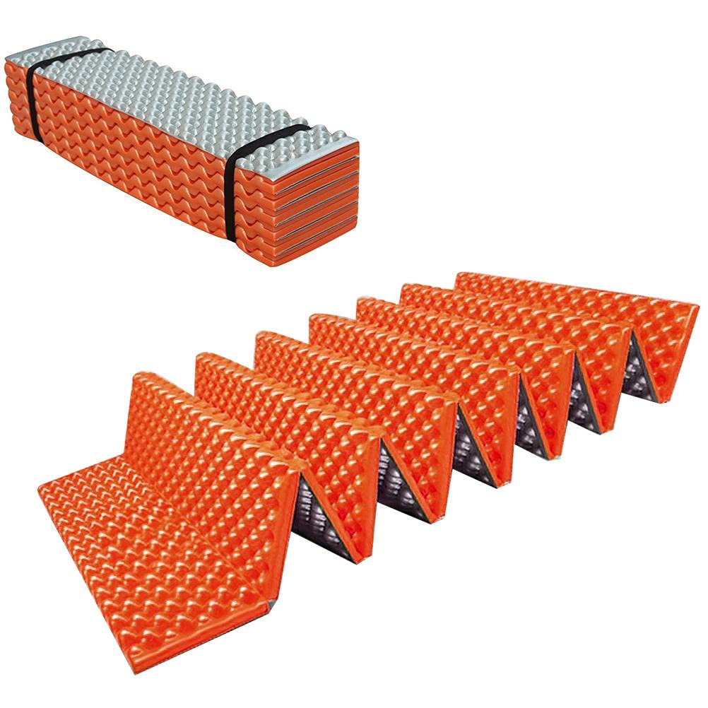 Brteyes Extra Thick 61mm Camping Mat - Double-Sided Moisture-Proof Foldable Sleeping Pad & Yoga Mat for Hiking, Backpacking, Outdoor Adventures - Perfect for Camping, Picnics, Beach and Home Use