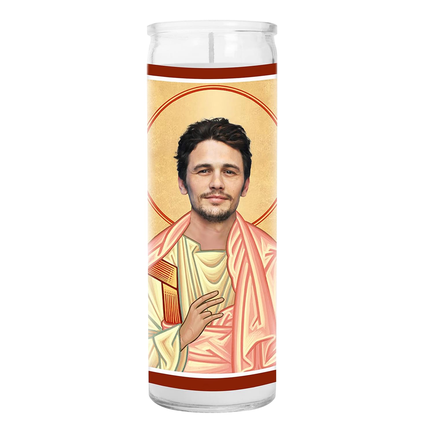 James Celebrity Candle - Saint Edward Glass Votive Candle | Handmade in USA | Perfect Gift for James Fans & Movie Lovers | Home Decor, Meditation & Romantic Ambiance