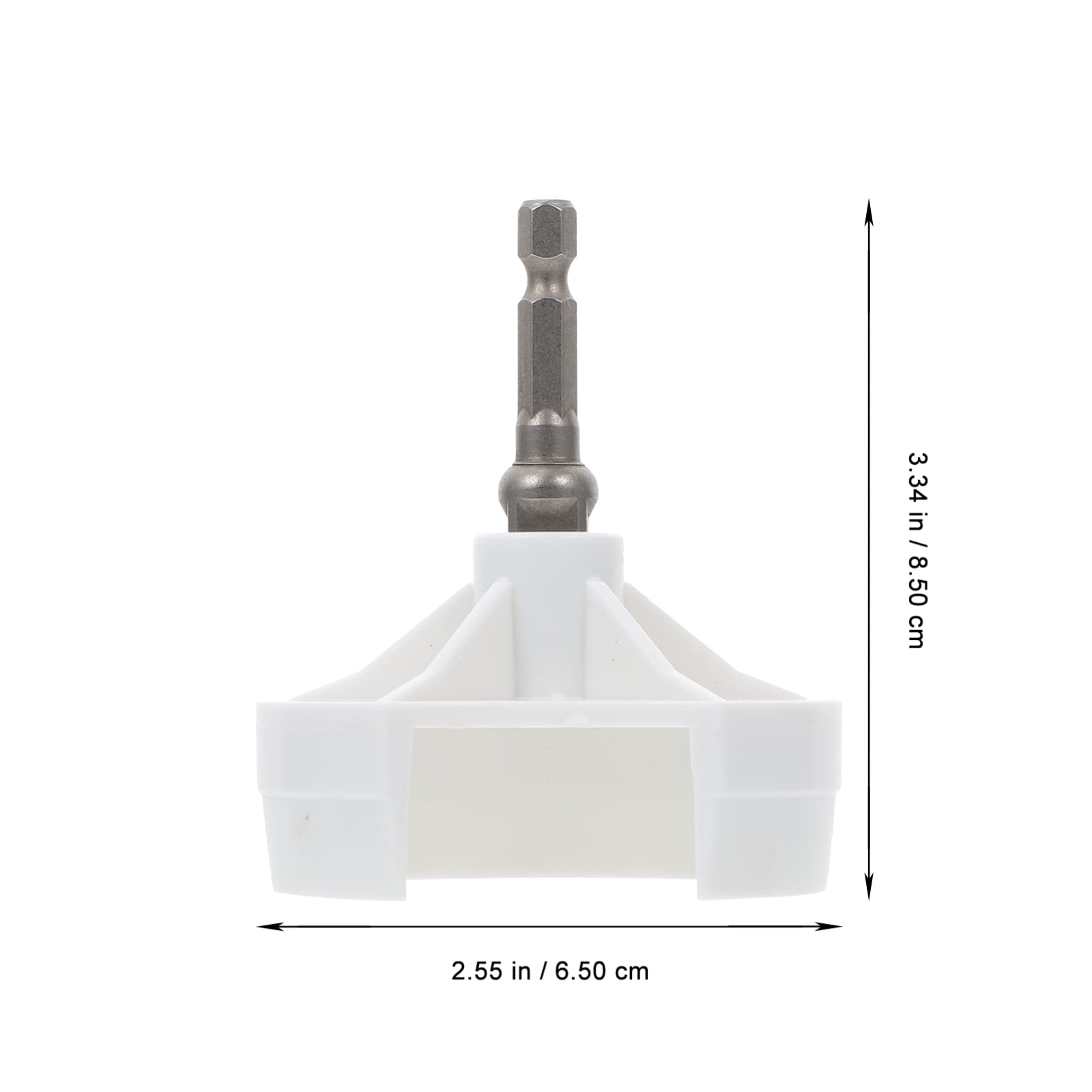 VICASKY Knitting Machine Crank Handle Adapter - Power Screwdriver Attachment for Automatic Knitting Machines - ABS White Weaving Connector - Perfect for DIY Knitting Projects & Crafting Accessories