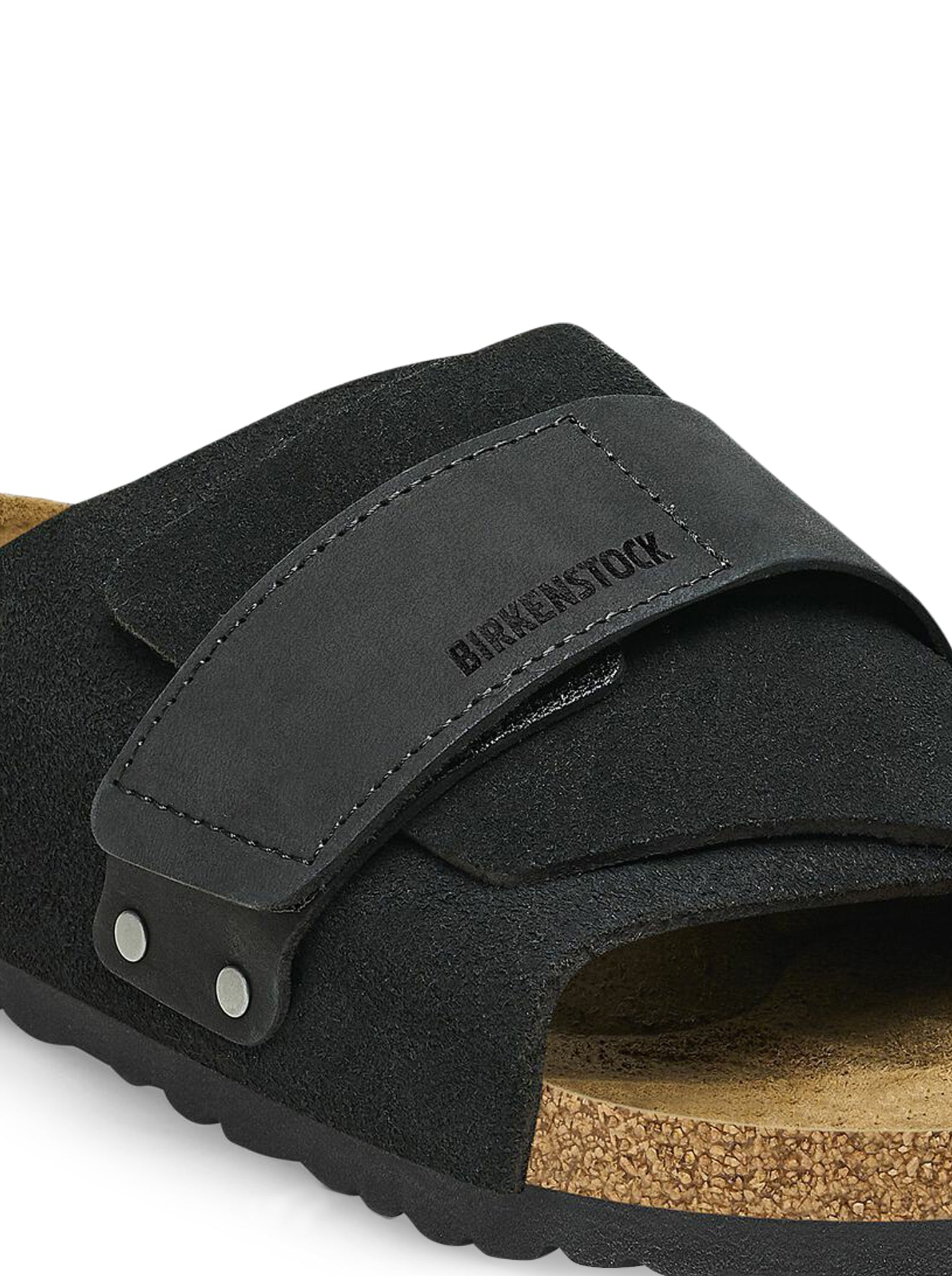 Birkenstock Kyoto Nubuck Leather Sandals in Black - Comfortable & Stylish for Casual Wear, Travel, and Everyday Use