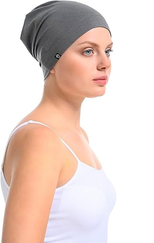 BISMAADH Soft Bamboo Cotton Chemo Cap for Hair Loss - Comfortable Sleep Headwear for Cancer Patients & Alopecia - Perfect for Nighttime, Hospital & Home Use