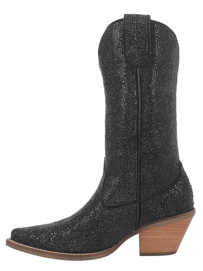 Dingo DI570 BK Women's Silver Dollar Fashion Western Boots - Black Cowgirl Boots for Country Dancing, Rodeo & Western Style Outfits