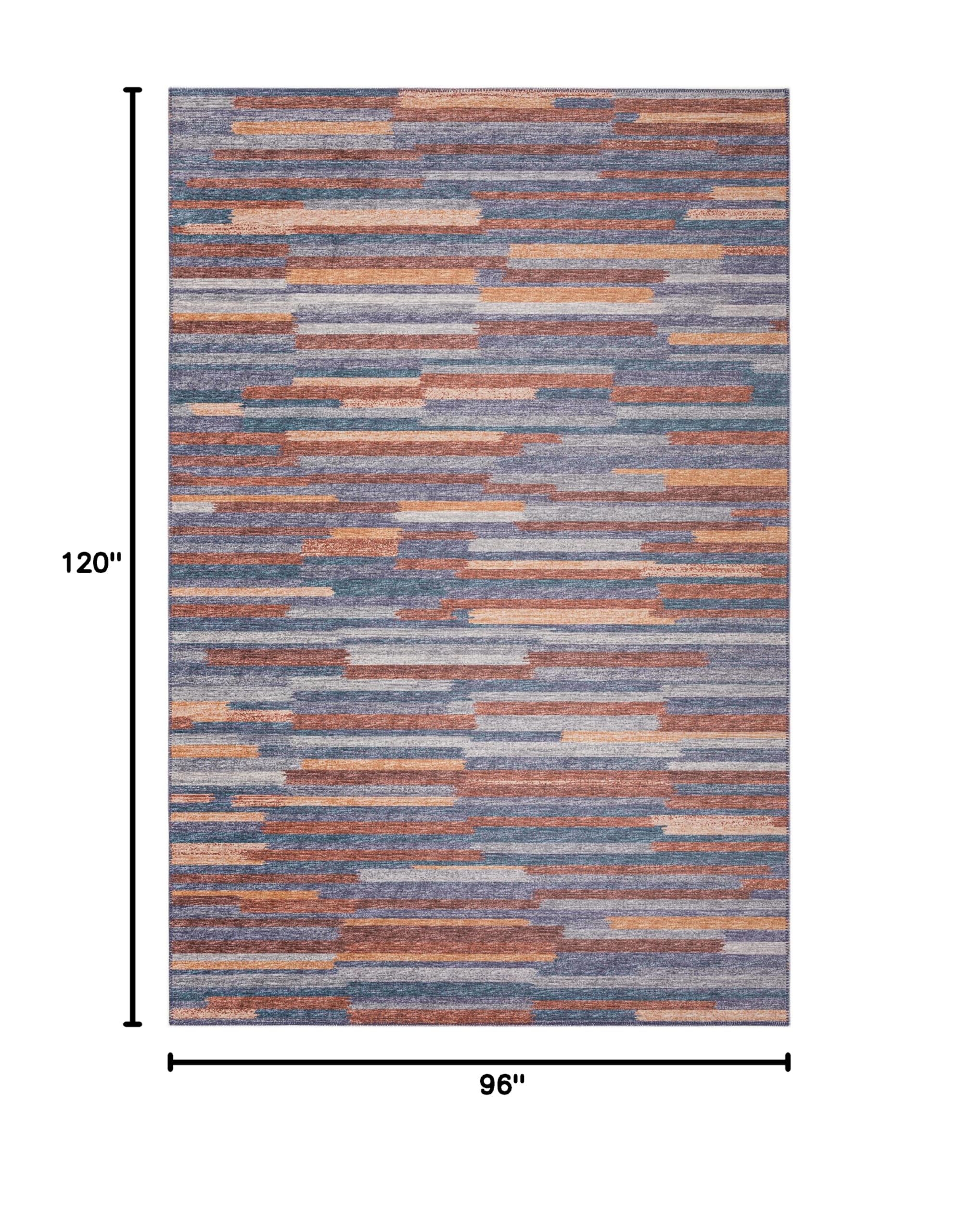 Addison Rugs Yuma AYU38 Landscape 8' x 10' Area Rug - Perfect for Living Room, Bedroom & Home Decor