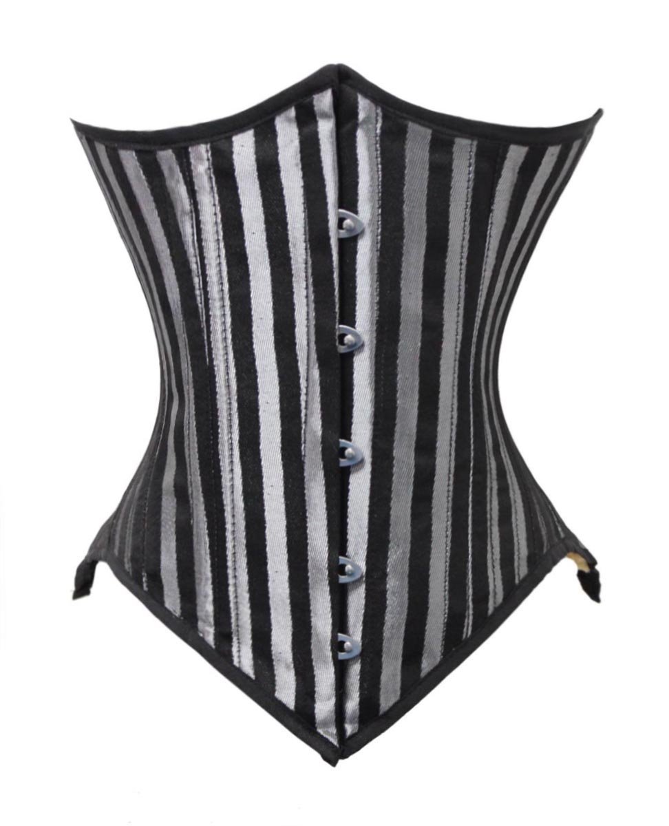 LuvSecret Lingerie Heavy Duty 26 Double Steel Boned Waist Training Corset - Underbust Brocade #8033-STR for Women, Plus Size Waist Cincher & Body Shaper for Special Occasions, Cosplay and Burlesque