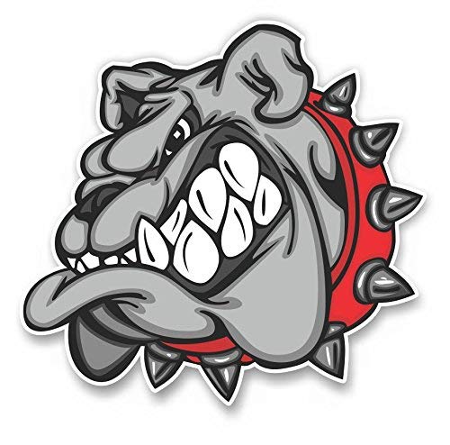 Bulldog Car Stickers Decals - Waterproof Vinyl Bumper Stickers (5 Inch) for Car Body, Door & Window - Perfect for Car Customization, Personalization & Show Car Enthusiasts