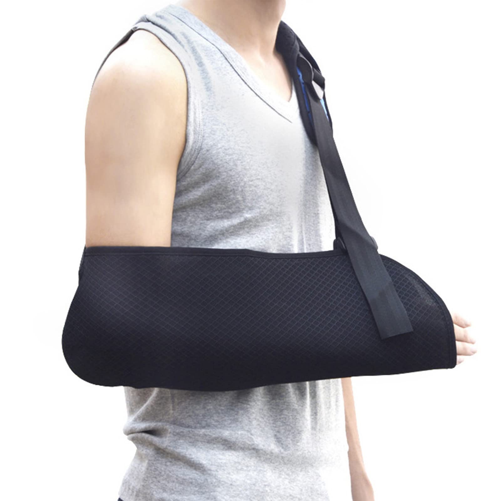 Medical Arm Shoulder Sling with Back Belt - Adjustable Shoulder Immobilizer for Men & Women - Lightweight Arm Support Brace for Shoulder Injuries, Broken or Fractured Arm Recovery - Ideal for Post-Surgery, Sports Injuries & Daily Mobility Support