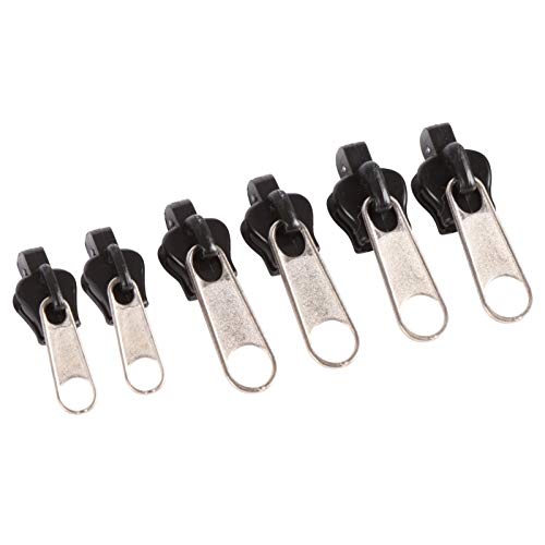 Xuccus Universal Zipper Repair Kit - Fix Broken Zipper Sliders & Teeth, Replacement Zipper Pull for Jackets, Bags, Luggage (Color C) - Emergency Travel & Home Repair Solution