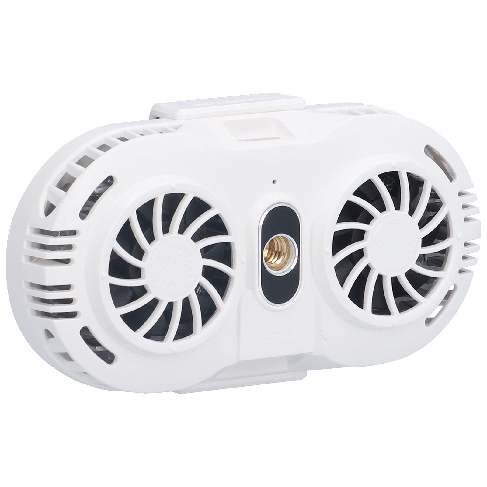 FASJ Dual Fan Phone Cooler - Efficient Cooling for Mobile Phones & Gaming Controllers | Portable Cooling Fan for Smartphones, Tablets & Gamepads (White) | Perfect for Gaming, Streaming & Heavy Phone Use