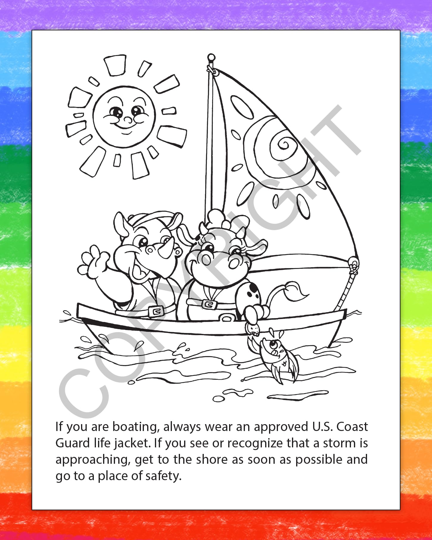 ZOCO 50-Pack Pool & Water Safety Coloring Books with Crayons - Drowning Prevention & Water Awareness Activities for Kids - Perfect for Summer Camps, Swimming Lessons & Family Pool Parties