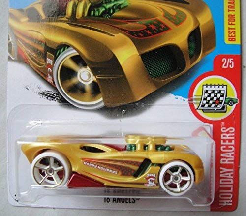 Hot Wheels Holiday Racers 2/5 Diecast Cars - TAN 16 Angels 52/365 Collectible Toy Cars for Kids & Adults - Perfect for Christmas Gifts, Birthday Presents & Car Enthusiast Collections