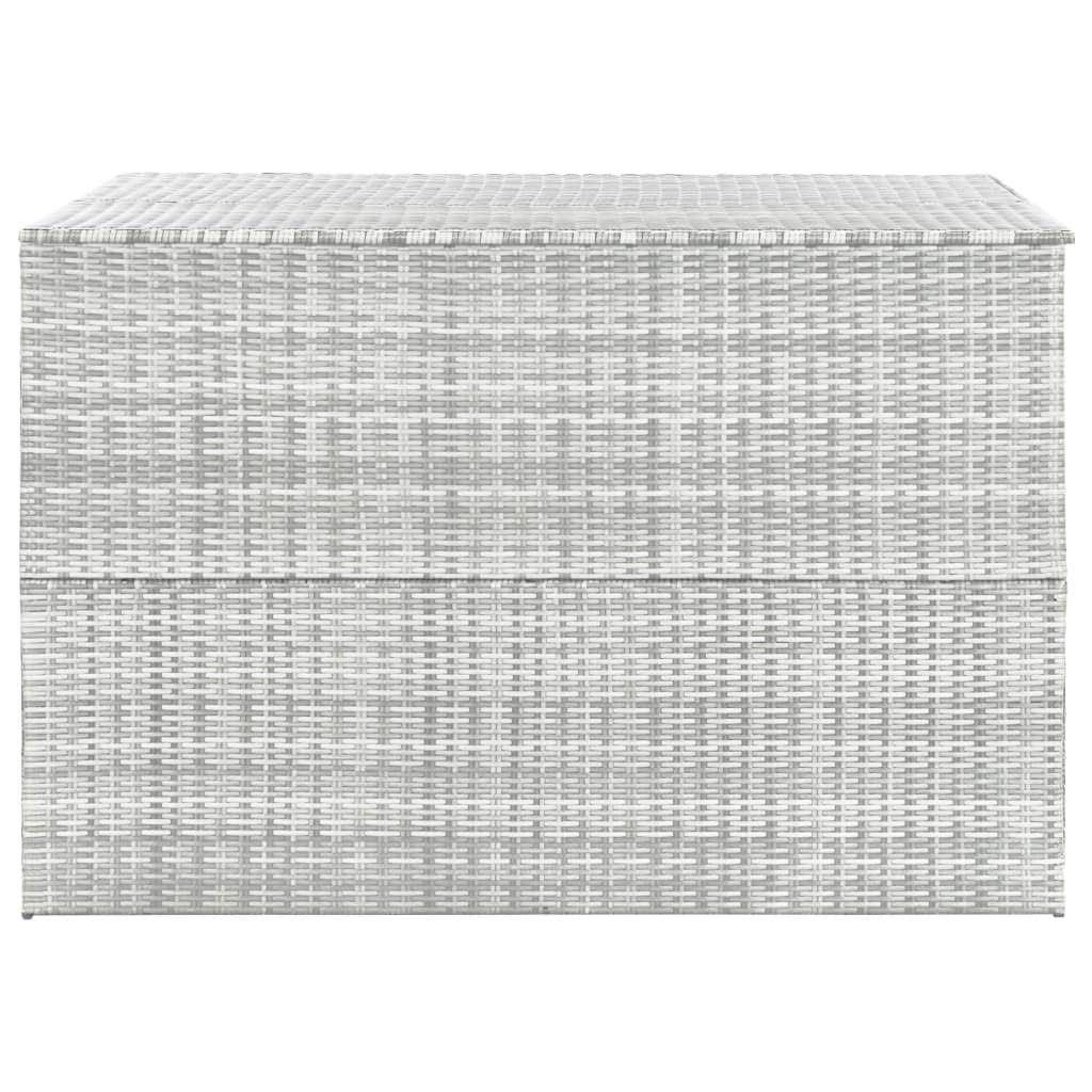 All-Weather Wicker Garden Storage Box with Lid - 59.1