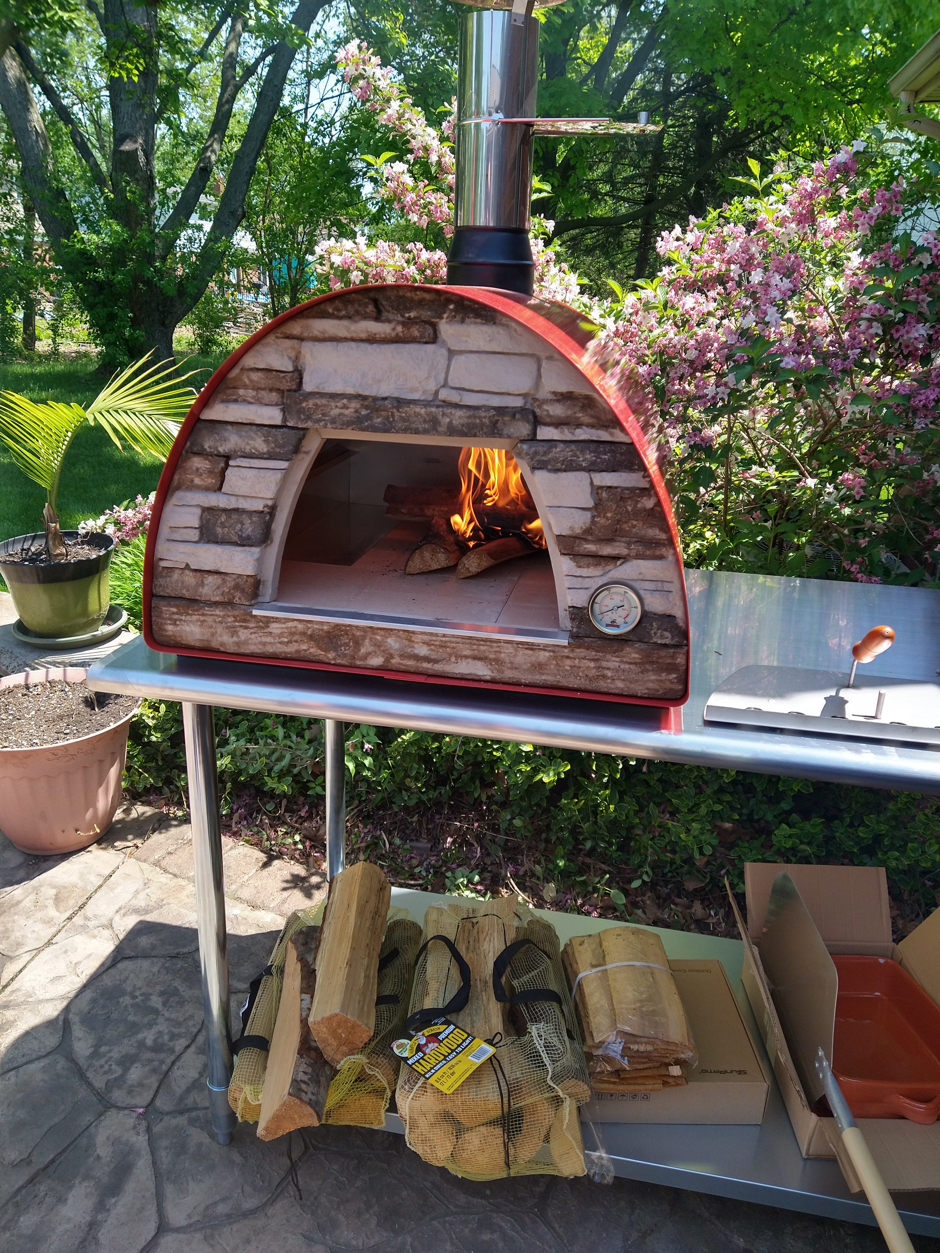 Maximus Red Portable Pizza Oven - Best Seller for Outdoor Cooking, Camping, and Backyard Parties