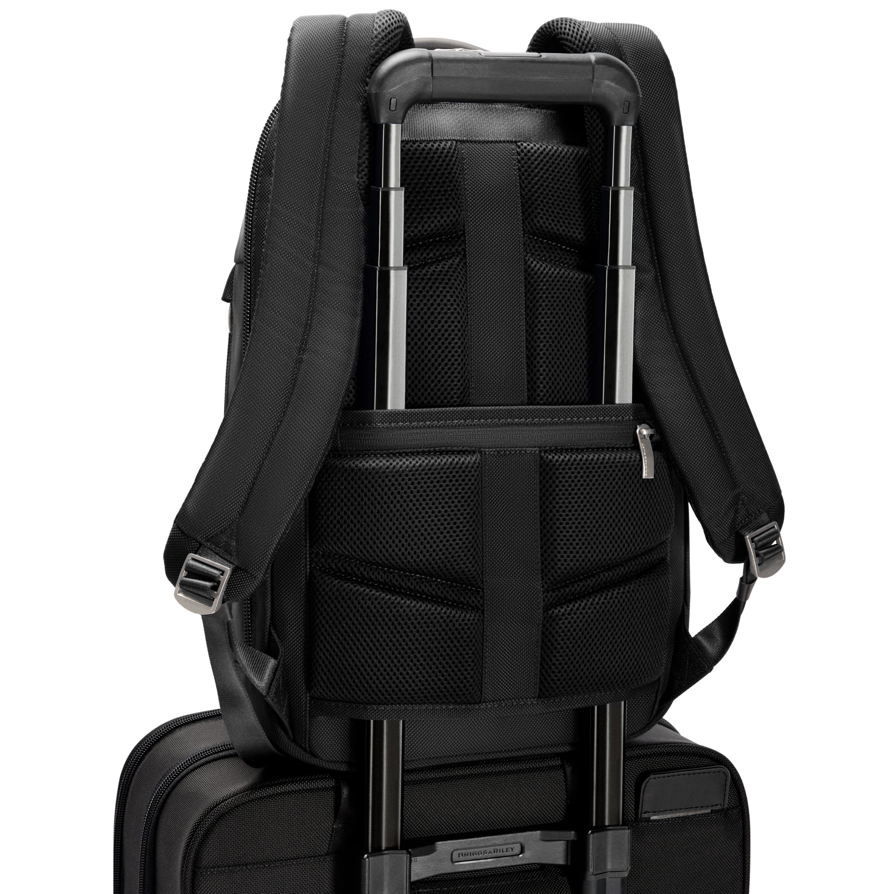 Briggs & Riley @work 2.0 Slim Backpack for Business Travel & Commuting - Durable Laptop Backpack with USB Charging Port, Water-Resistant, Perfect for Work & College