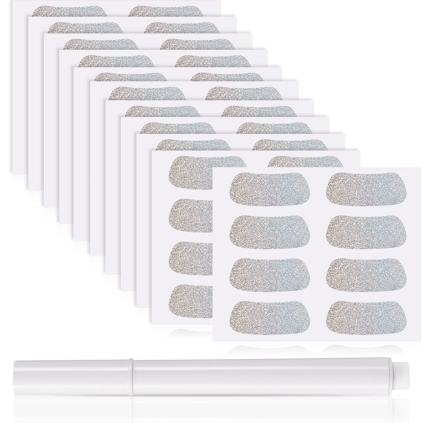 Breathable Sports Eye Black Stickers & Eye Strips with Free White Pencil - Perfect for Baseball, Football, Softball Games & Outdoor Sports Activities