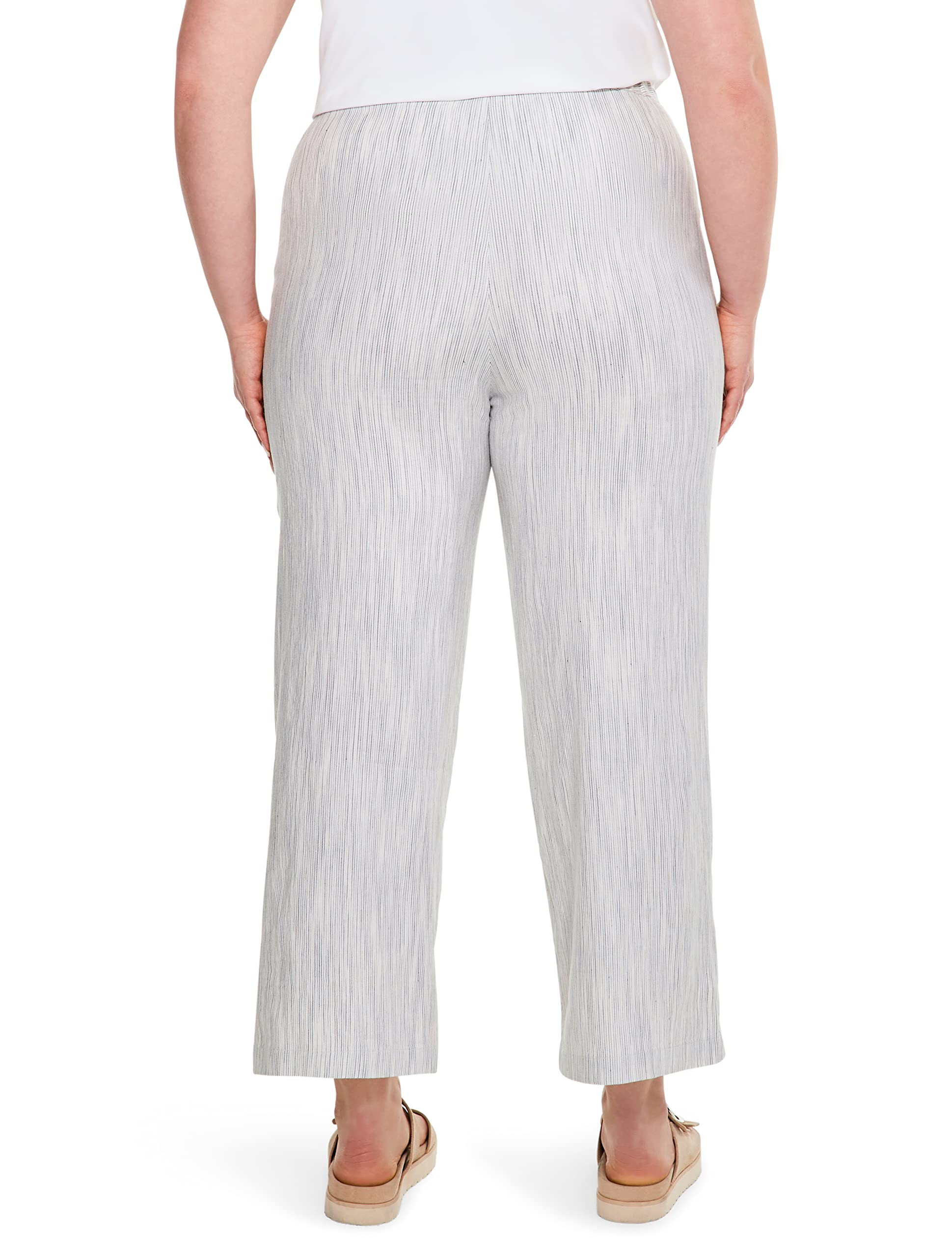 NIC+ZOE Women's Plus Size Wide-Leg Pants - Comfortable Stretch Fabric for Casual Wear & Office Outfits | Perfect for Travel, Work & Everyday Style