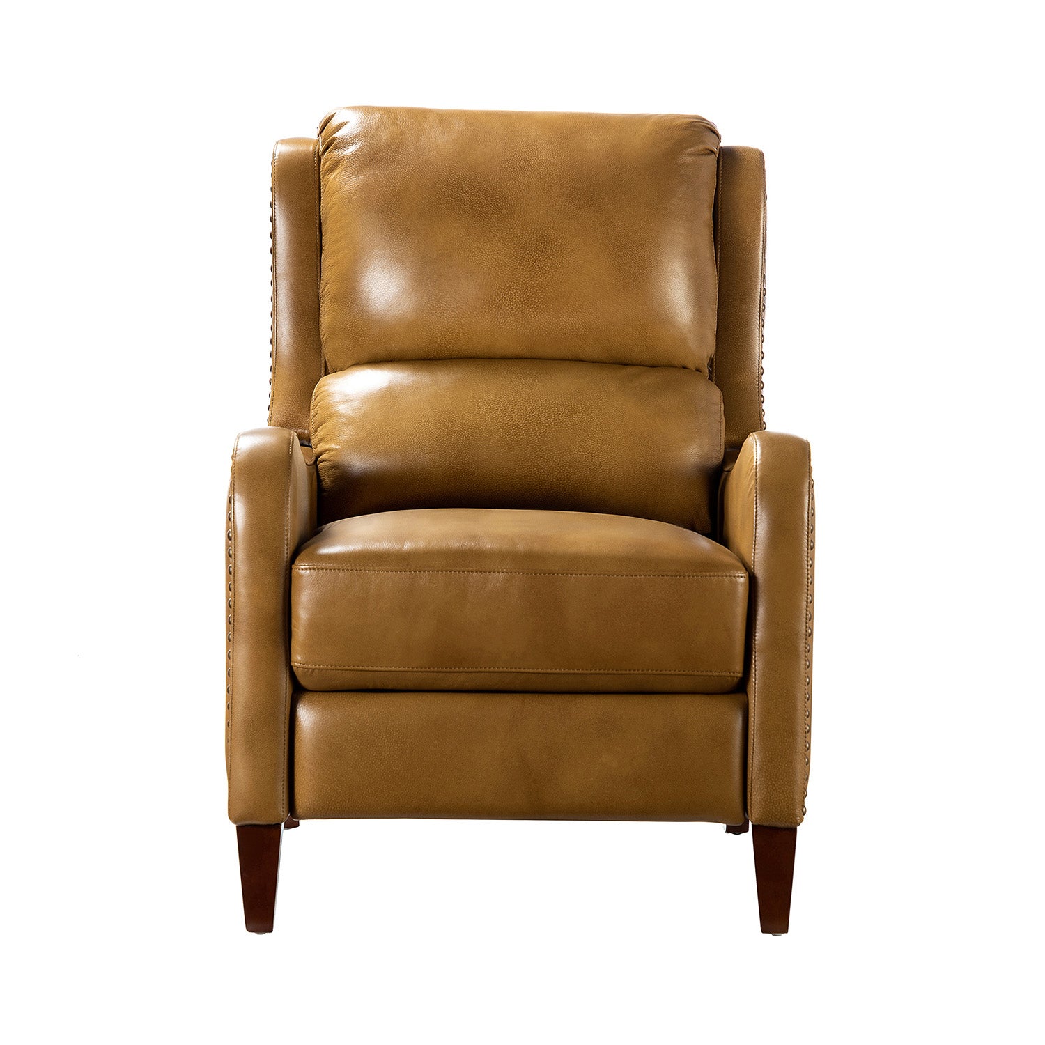 Deliat Genuine Leather Recliner Chair - Premium Comfort for Living Room, Home Theater & Office - Adjustable Footrest & Lumbar Support - Brown PU Leather Sofa for Relaxation & Entertainment