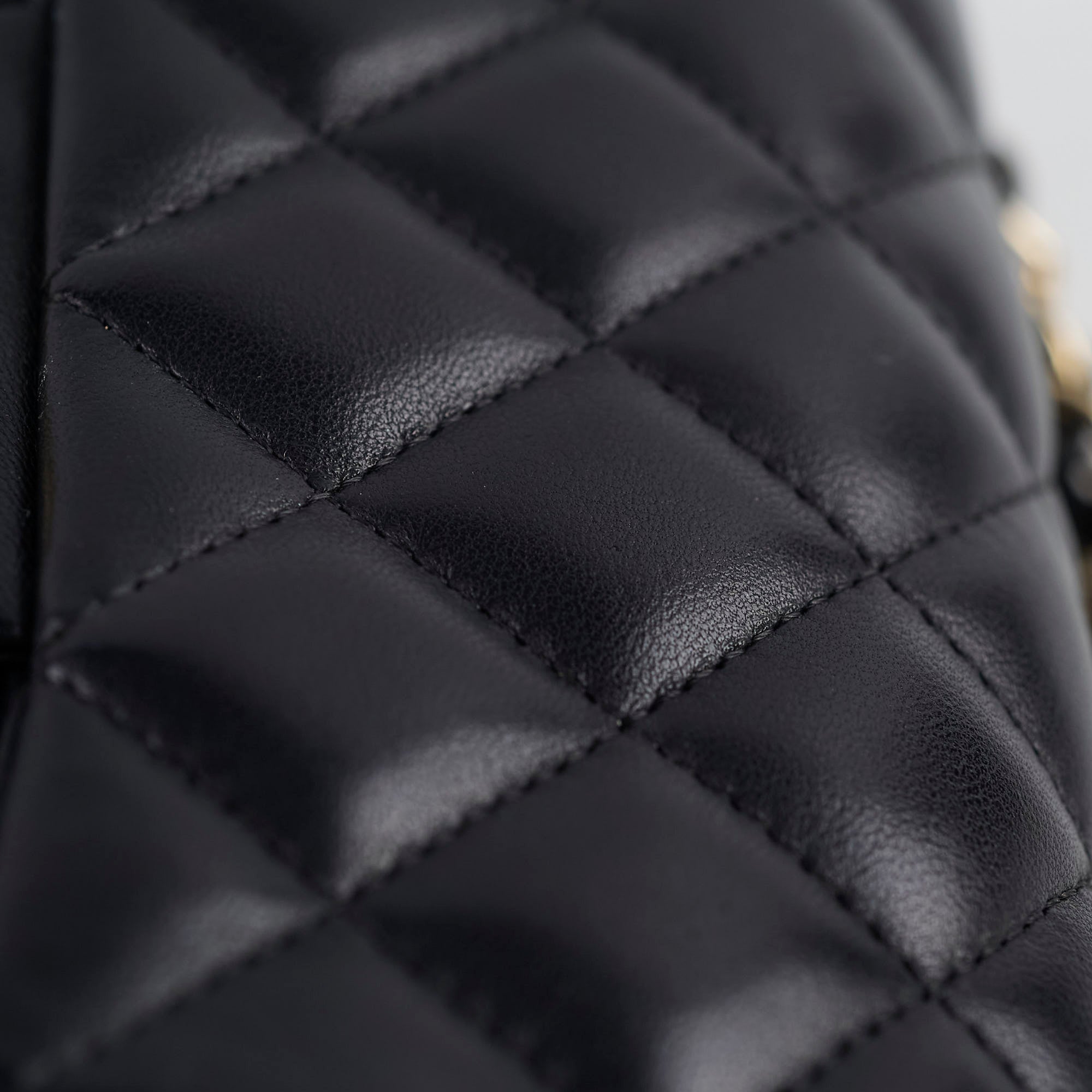 Chanel Mini Rectangle Lambskin Black Leather Flap Bag (23 Series) - Luxury Crossbody Purse for Women, Perfect for Evening Parties & Date Nights