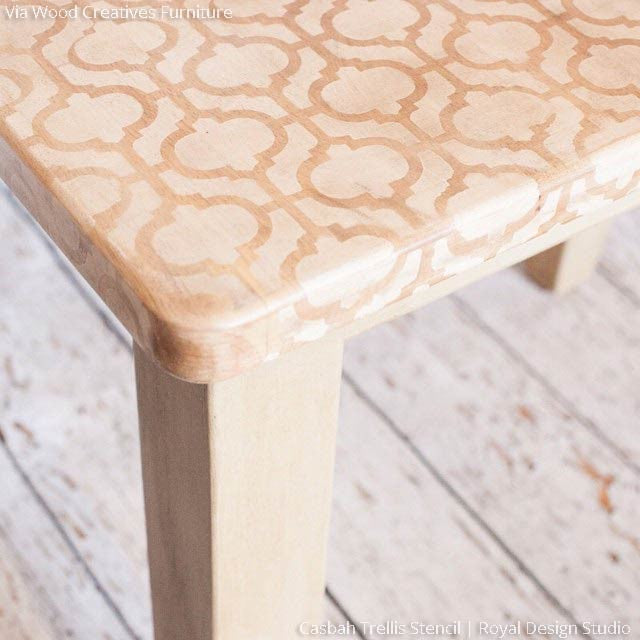Casbah Trellis Moroccan Furniture Stencil - DIY Home Decor, Wall & Furniture Painting Template for Boho, Moroccan, and Mediterranean Style Projects