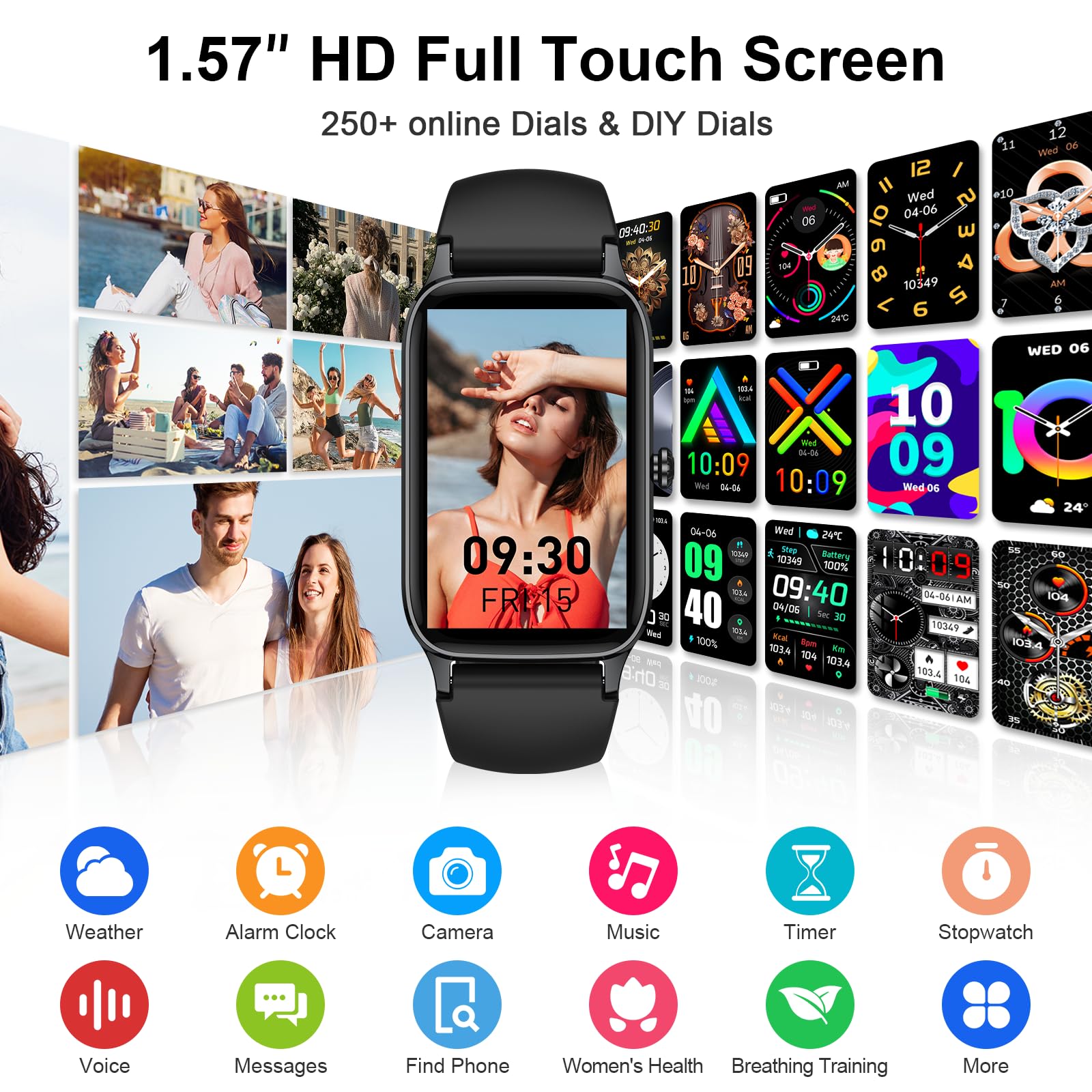 2025 Smart Watch for Men & Women - 1.57