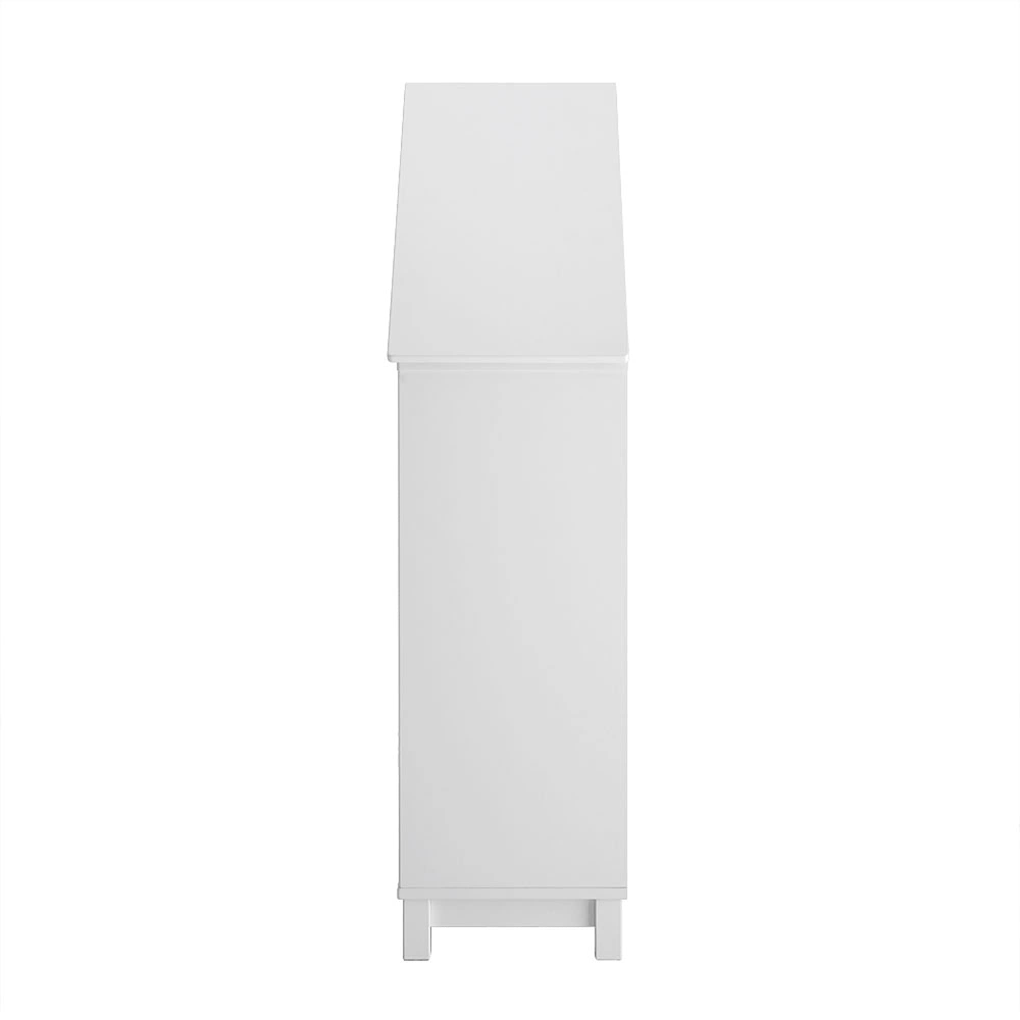 Jack & Jill Kids Home Bookcase - White Wooden Bookshelf for Children's Room, Nursery, Playroom - Perfect for Organizing Books, Toys, and Decor