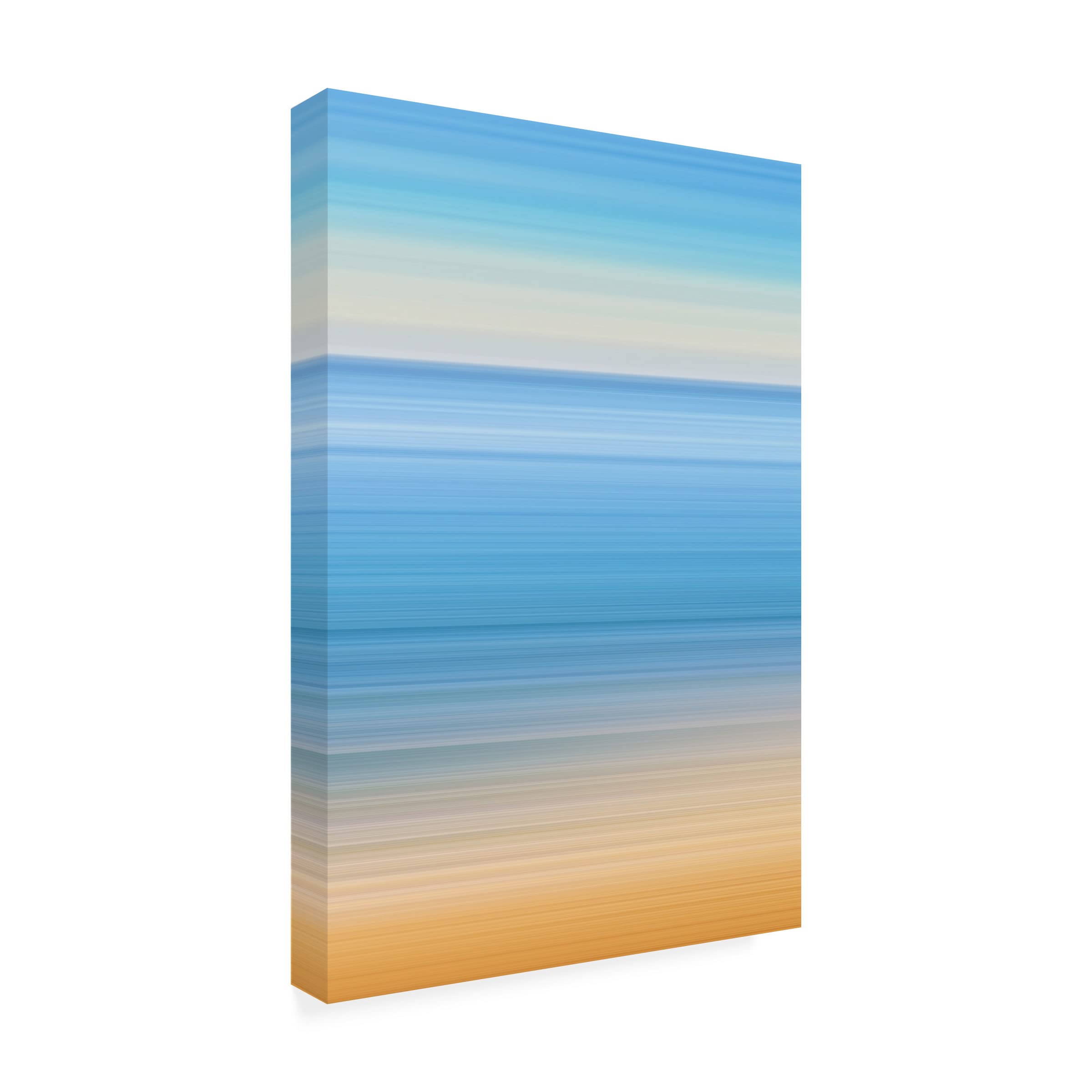 Trademark Fine Art 'Seaside Abstractions 3' Canvas Wall Art by Beata Czyzowska Young - Modern Coastal Painting for Living Room, Bedroom & Office Decor