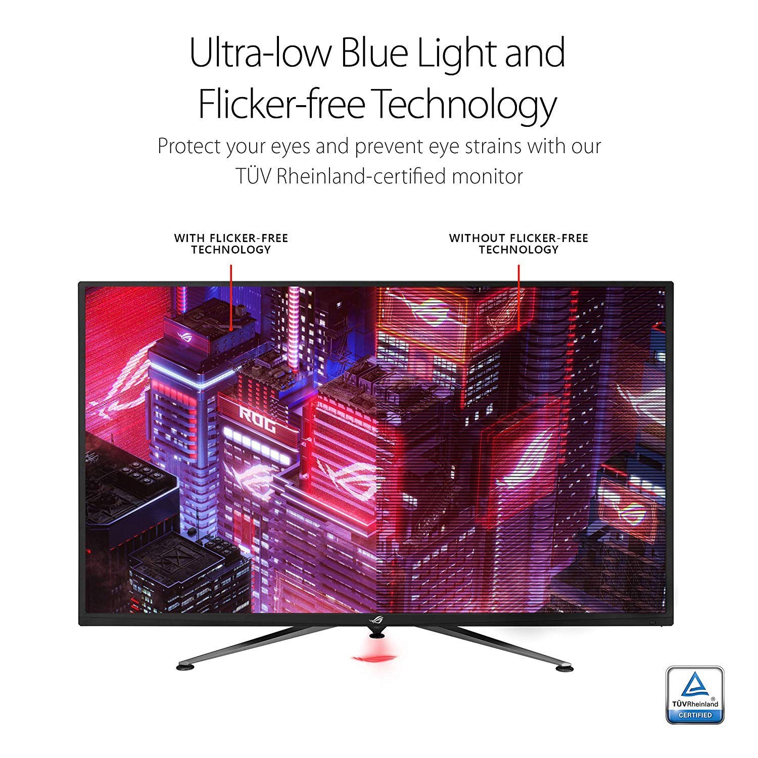 ASUS ROG Strix XG438Q 43-inch 4K UHD 120Hz Gaming Monitor with FreeSync 2 HDR 600 - Perfect for PC & Console Gaming, Home Office & Entertainment