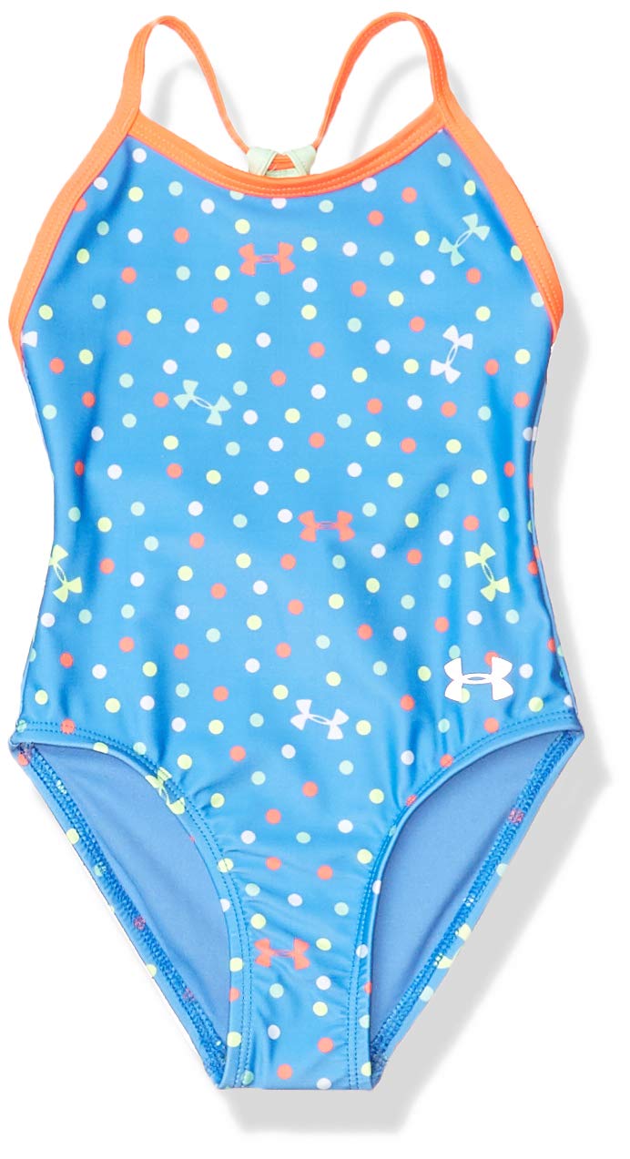 Under Armour Girls' One Piece Swimsuit - Quick Dry, UPF 50+ Sun Protection for Swimming, Beach & Water Sports
