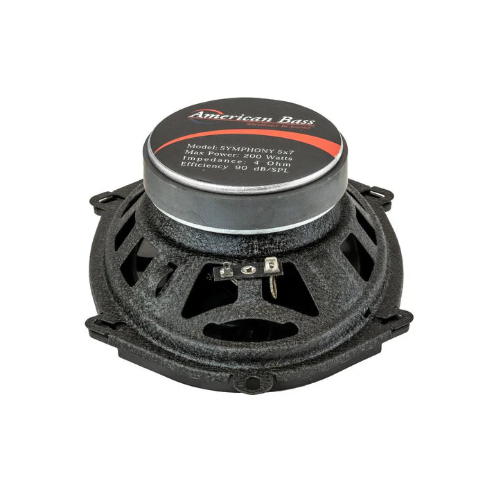 American Bass Symphony 5x7 Coaxial Car Speakers - 100 Watts RMS Power - Premium Sound for Cars, Trucks & SUVs - Perfect for Upgrading Your Vehicle Audio System