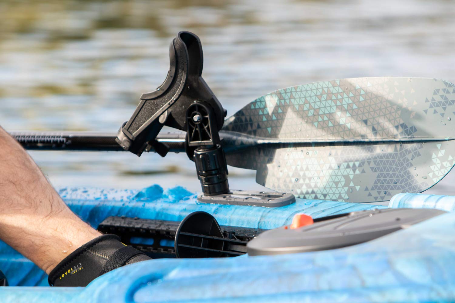 Premium Adjustable Kayak Paddle - Lightweight Fiberglass Shaft with Durable Nylon Blades (98.5